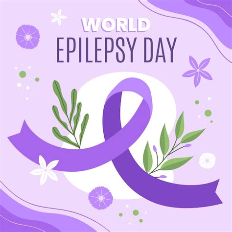 Premium Vector Flat Epilepsy Day Illustration