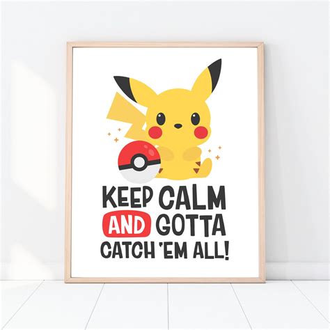 Pokemon Art Print Pikachu Inspired Design Instant Download - Etsy