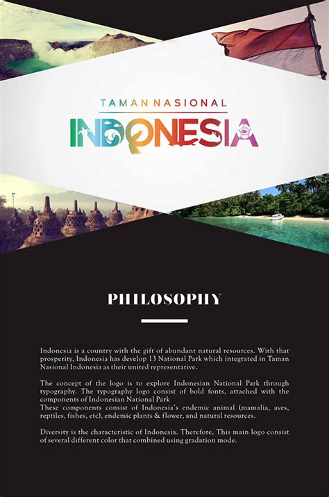 Taman Nasional Indonesia Main And Sub Logos On Behance