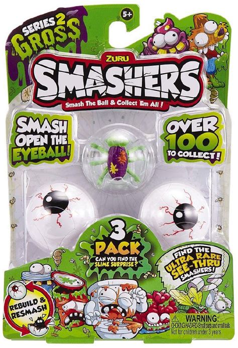 Smashers Series 2 Gross Mini Figure 3 Pack Zuru Toys Toywiz