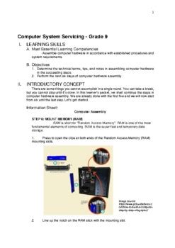 Computer System Servicing Learning Activity Sheet By Amit Z Store