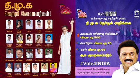 Lok Sabha Election 2024 List Of Dmk Candidates And Manifestos