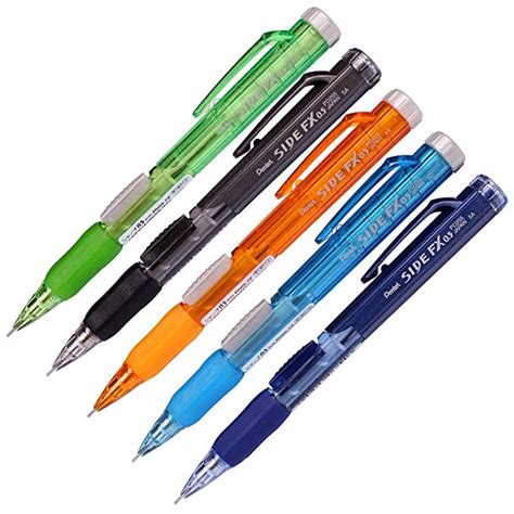 Pentel Side FX Mechanical Pencil 0 5mm 5 Color Barrel Pack Of 5