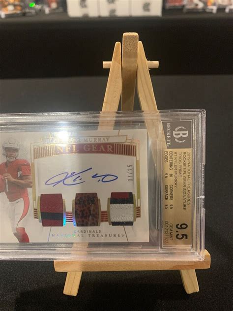 Kyler Murray National Treasures Rc Nfl Gear Auto Trios Prime Bgs