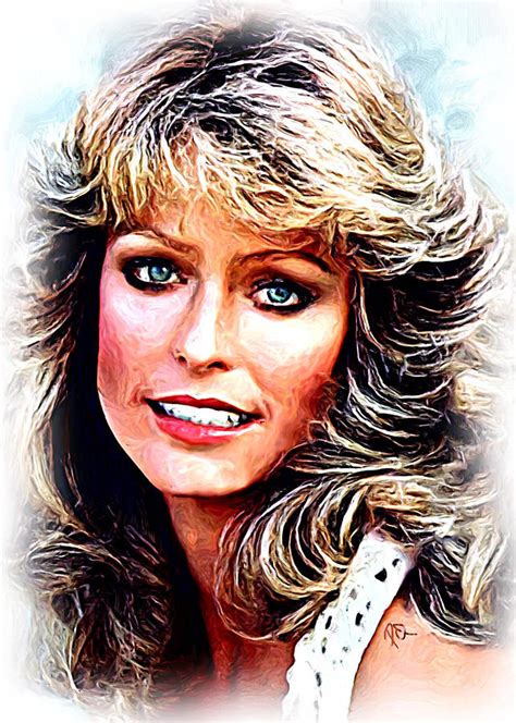 Farrah Fawcett Painting by Paul Quarry - Pixels