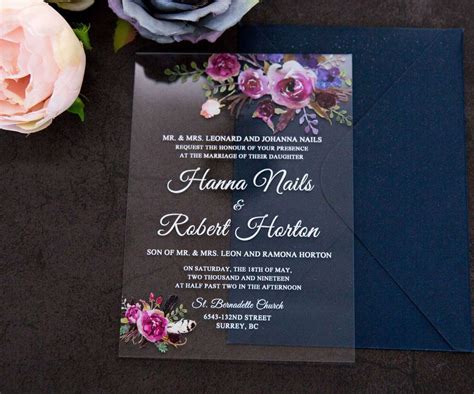 Invitacion De Boda Elegante