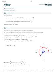 Coterminal Angles Pdf Aleks Student Name James Anderson