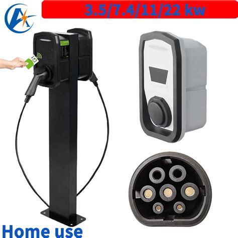 AC 32A Charging Stations IP55 Type1 Type2 EV Charger 7kw China EV