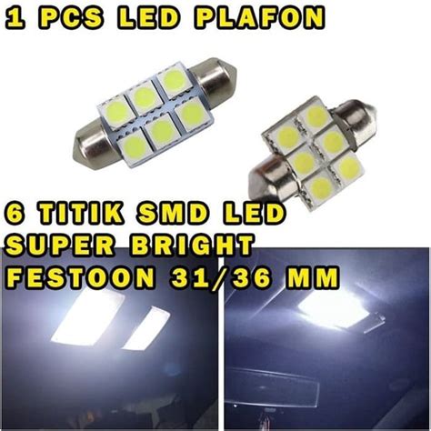 Jual Lampu Kabin Smd Led Putih Universal Lampu Plafon Mobil Interior