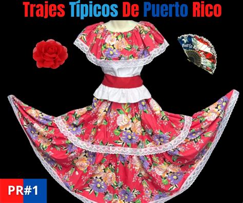 Traje típico de Puerto Rico para mujer - Traje típico