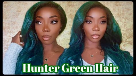 How To Hunter Green Hair Affordable Hair Ft Bundles By Bc Youtube