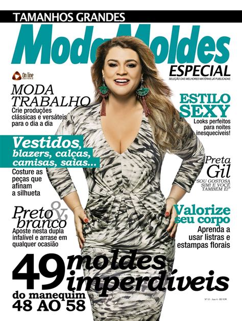 Foto Revista Moda Moldes Lamenta Uso De Photoshop Na Foto De Preta