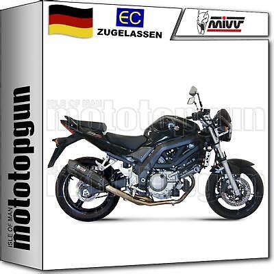 Mivv Auspuff Hom Suono Stahl Schwarz Cc Suzuki Sv