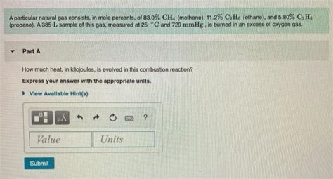 Solved The table shown here gives the enthalpy of combustion | Chegg.com