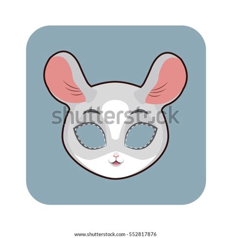 Chinchilla Mask Various Festivities Parties Activities Stock Vector