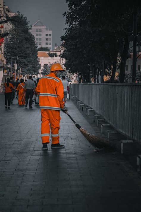 Sanitation Worker Street Urban Free Photo On Pixabay Pixabay