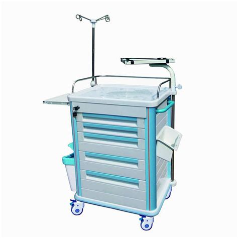 Abs Medical Crash Cart With Centralized Lock Medwish