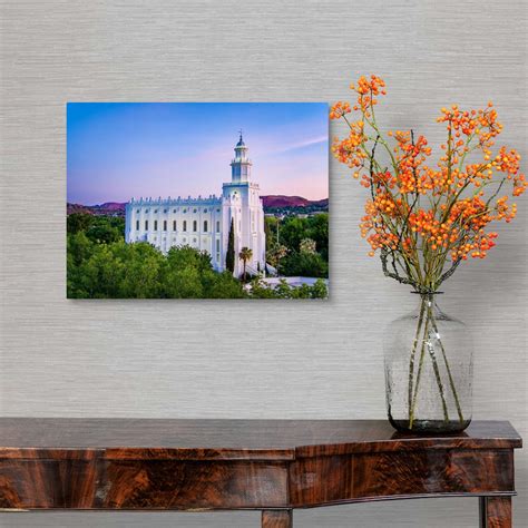 St. George Utah Temple, From the Trees, St. George, Utah Wall Art ...