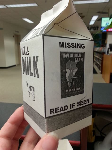 Milk Carton Missing Person Template