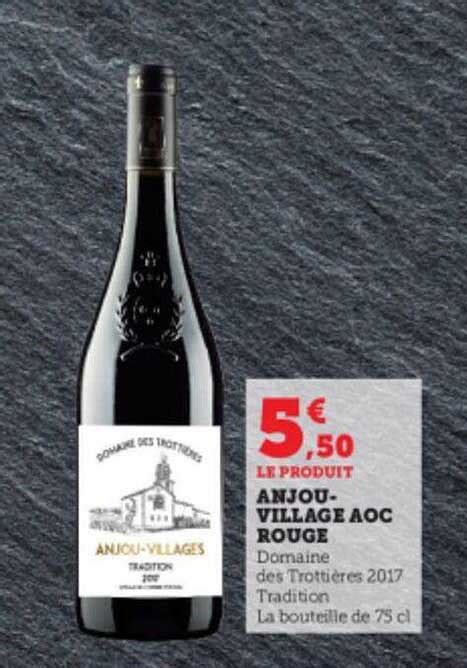 Promo Anjou Village Aoc Rouge Chez Hyper U Icataloguefr