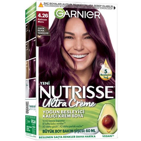 Garnier Nutrisse Ultra Creme Kalıcı Krem Boya No 4 26 Patlıcan Moru