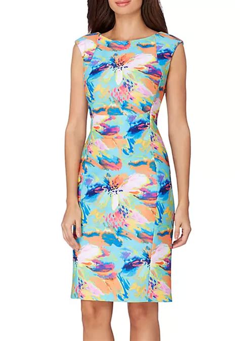 Tahari Asl Floral Sheath Dress Belk