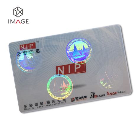 Custom Transparent Hologram Cr80 Overlay For ID Card China Hologram