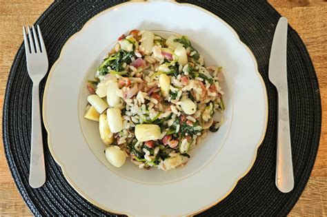 Risotto Met Asperges Spinazie Champignons En Spekjes Heerlijk