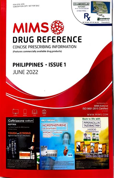 MIMS Drug Reference Philippines June 2022 Issue 1 Hobbies Toys