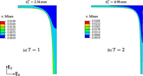 Final Deformation Shape Of The Rve Model And Von Mises Stress Contour