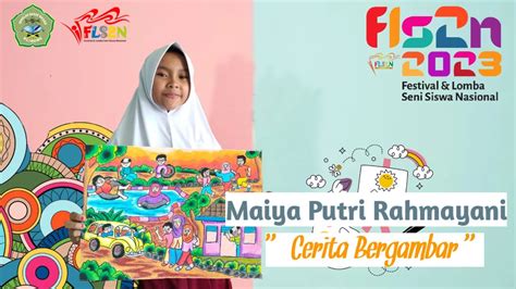 LOMBA FLS2N TAHUN 2023 GAMBAR BERCERITA HITAM PUTIH SD MA ARIF NU