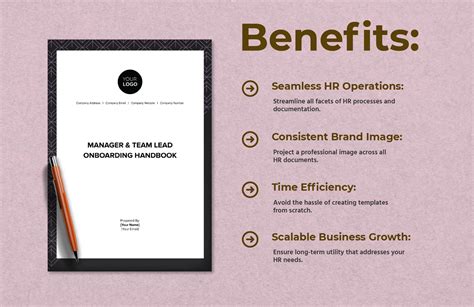 Manager Team Lead Onboarding Handbook HR Template In Word PDF