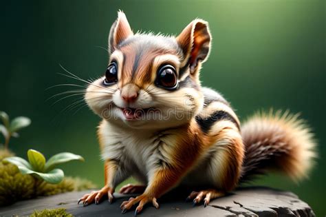 Cute Chipmunk in the Habitat. Stock Image - Image of squirrel, funny ...