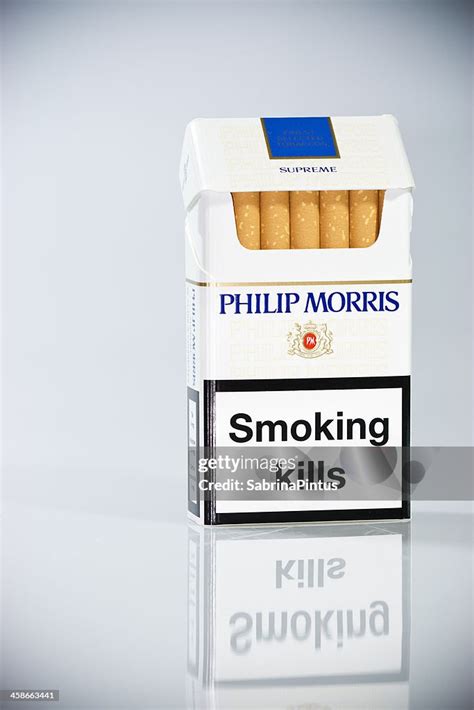 philip morris cigarette pack high res stock photo getty images