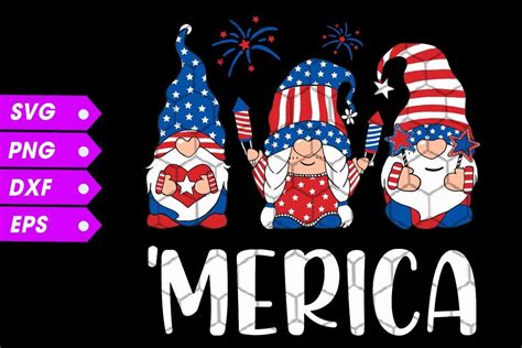 4th Of July America Gnomes Svg Graphic By Như Thuần Vi · Creative Fabrica