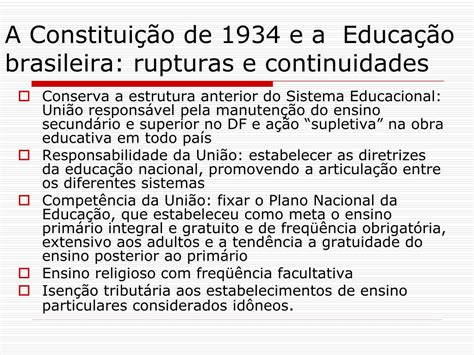 PPT Educação na Era Vargas rupturas e continuidades PowerPoint