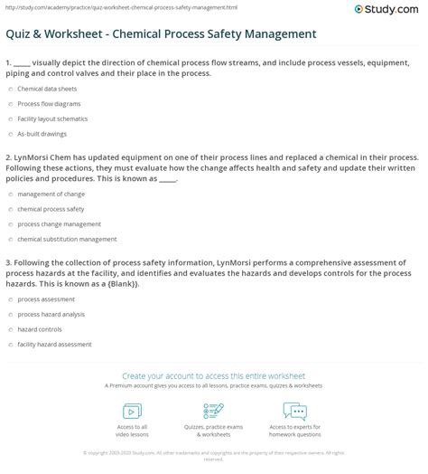 Chemical Safety Quiz Questions Answers Elsaqoswanson