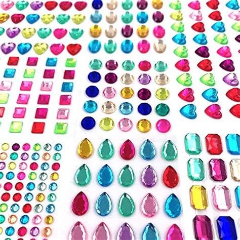 Amazon Anezus 1126Pcs Rhinestone Stickers Self Adhesive Bling