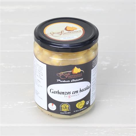 Comprar Tarro De Garbanzo De Fuentesa Co I G P Con Bacalao Gr