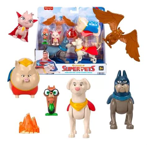 6 Bonecos Acessório Dc Liga Dos Super Pets Mattel Hgl00 Frete grátis