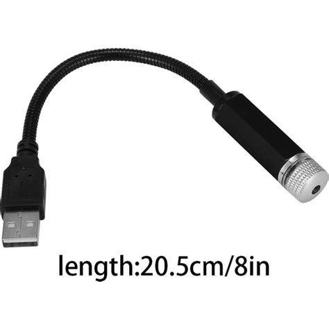 Xiyu Shop USB Otg ile Kırmızı Araba Tavan Projeksiyon Işığı USB