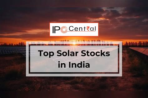 Top Solar Energy Stocks Available In India