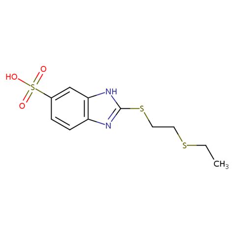 2 2 Ethylthio Ethyl Thio 1H Benzimidazole 5 Sulphonic Acid SIELC