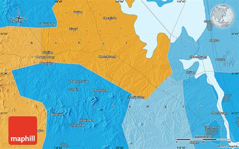 Political Map of Yangzhou