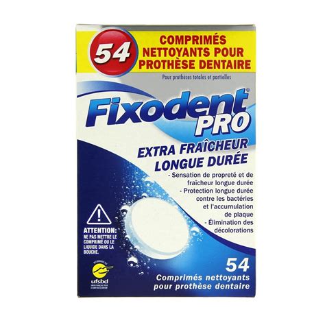 Fixodent Pro Extra Fraicheur Longue Dur E Soins Des Appareils