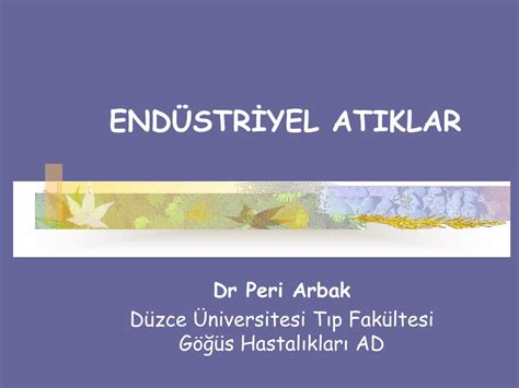 PPT ENDÜSTRİYEL ATIKLAR PowerPoint Presentation free download ID