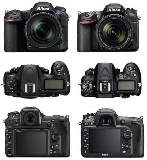 Nikon D500 vs. D7200 vs. D300s specifications comparison - Nikon Rumors