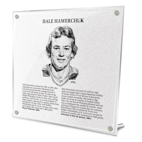 Dale Hawerchuk Replica Hall of Fame Plaque – Pro Am Sports