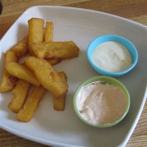 Polenta fries ready to eat – family of cooks