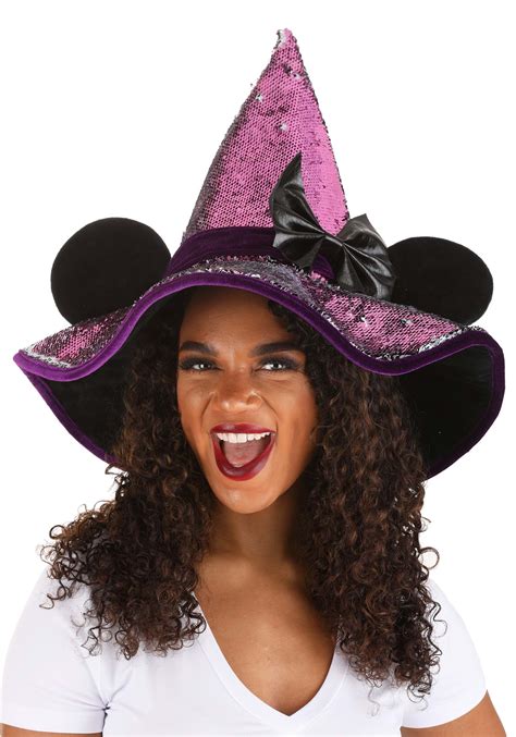 Disney Minnie Mouse Spider Webs Witch Hat for Adults